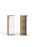 Regał komoda Pola 1D 110 x 30 cm Hikora naturalna